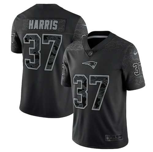 Men's New England Patriots #37 Damien Harris Black Reflective Limited Stitched Football Jersey,We sell and wholesale Men's New England Patriots #37 Damien Harris Black Reflective Limited Stitched Football Jersey on line form chian!